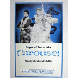 Carousel Paper Mill Playhouse 1985 Program Judith McCauley Richard White
